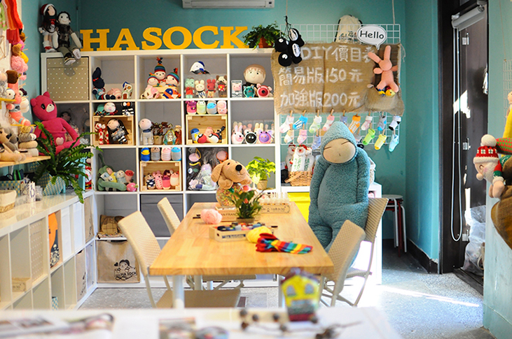 HASOCK襪子娃娃專賣店店內環境照片